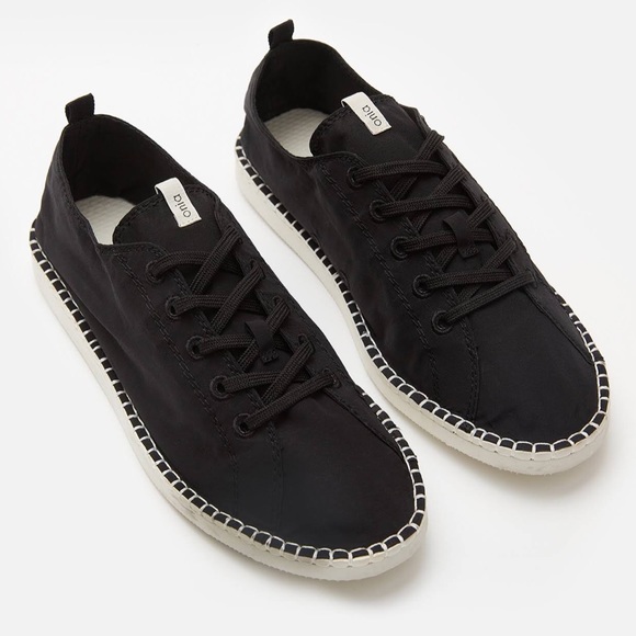 Onia Shoes - Onia Women’s Montrose Black Lace Up Casual Shoes